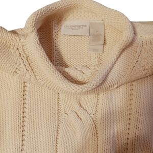 Liz Claiborne Cableknit Cotton Sweater